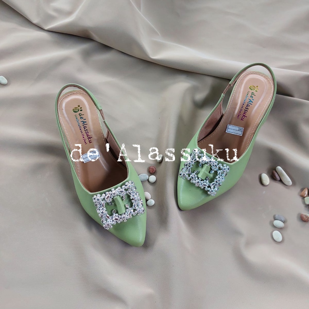 Alassuku.ID - Mules Heels Wanita Hak 5cm