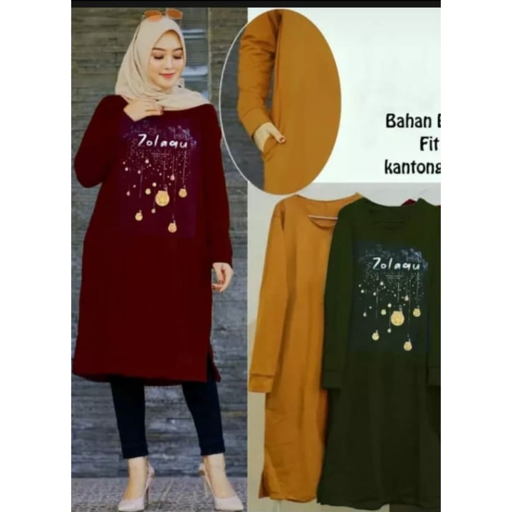 TUNIK ZOLAQU/TUNIK WANITA/TUNIK WANITA KEKINIAN/TUNIK WANITA HIJAB/PAKAIAN WANITA/TUNIK TERBARU 2022