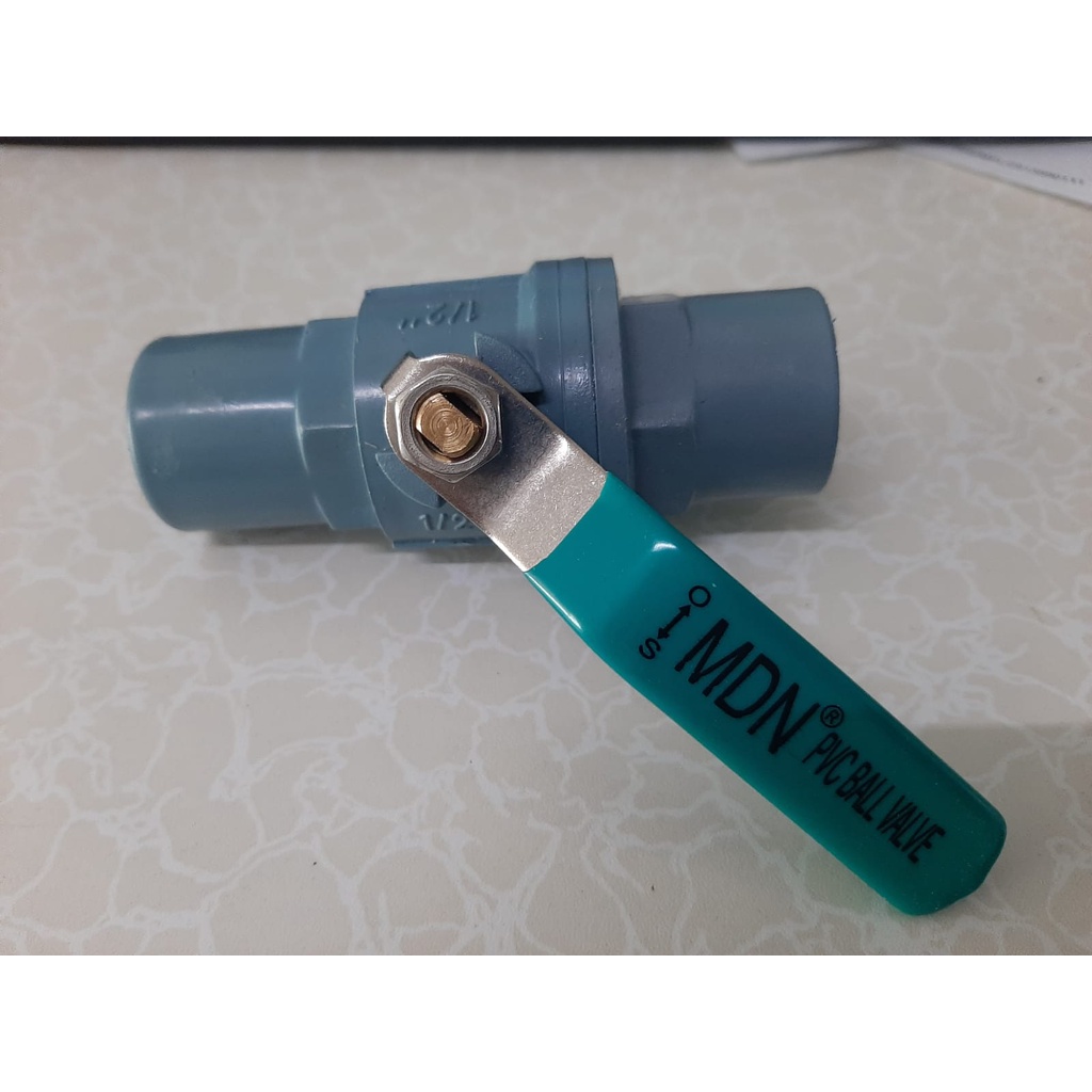 Stop Kran Ball Valve Polos MDN  0.5 inch Gagang Besi 1/2&quot;