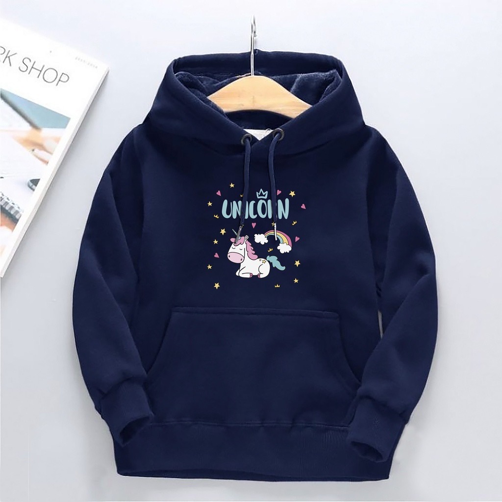 UNIC RAINBOW Jumper Hoodie Anak II Jaket Hoodie Anak Viral II Sweater Hoodie Kids Size M - XL ( Laki Laki &amp; Peremepuan )