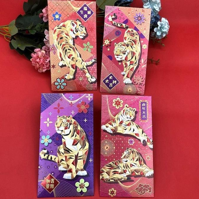 

CL338 ANGPAO ISI 8 16 PCS TAHUN HARIMAU HONGBAO IMLEK 2021 AMPLOP MERA RG64654T