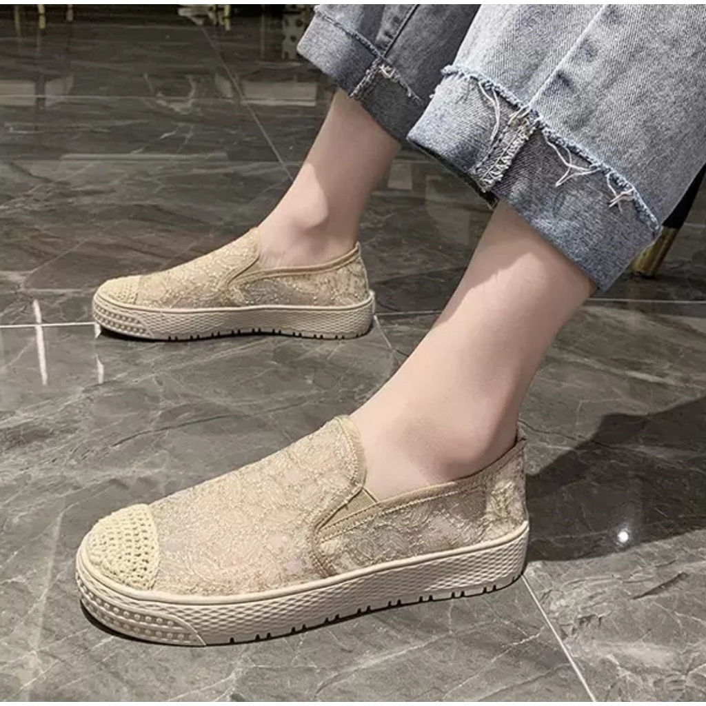 [✅BISA COD] 10110 ESPADRILLES MESH KLASIK (REAL PICTURE)