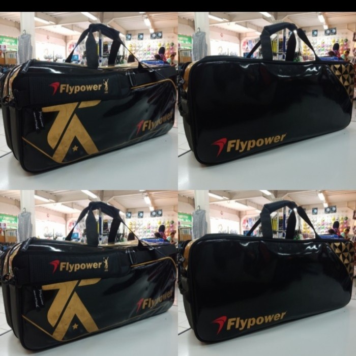 Kar Tas Badminton Flypower Kotak Rio Gold C1Black/Gold