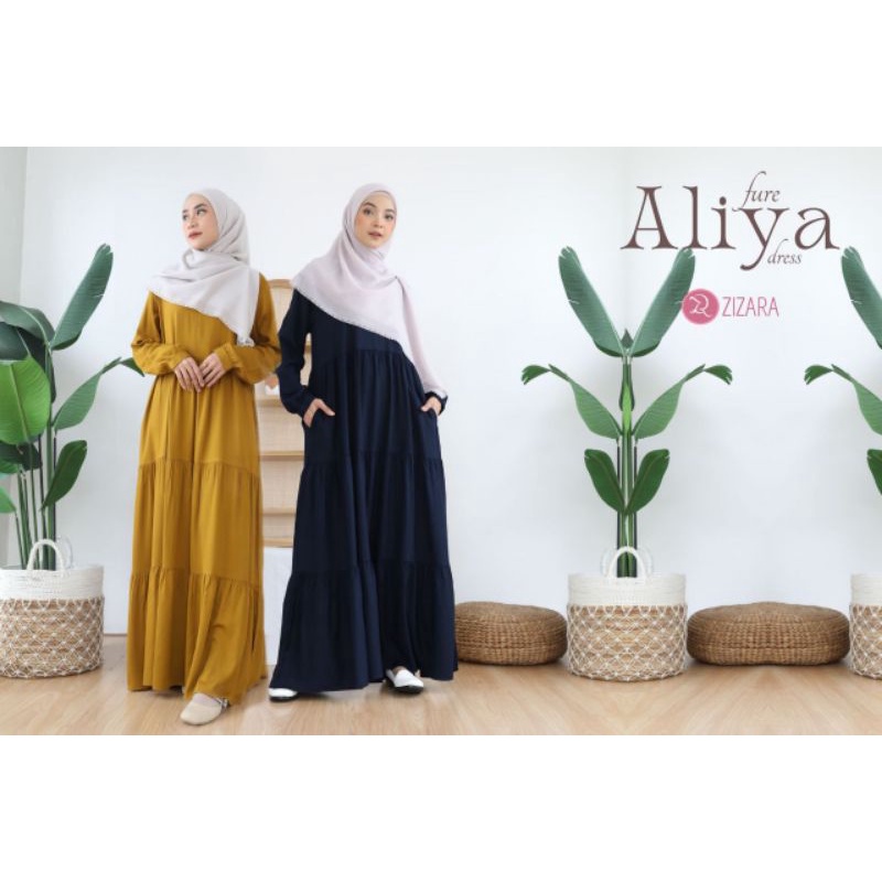 Aliya Fure dress by Zizara | Gamis Rayon | Gamis Zizara | Gamis Busui | Gamis adem