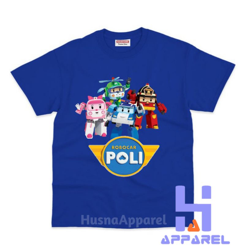 BAJU ANAK KAOS ANAK ROBOCAR POLI