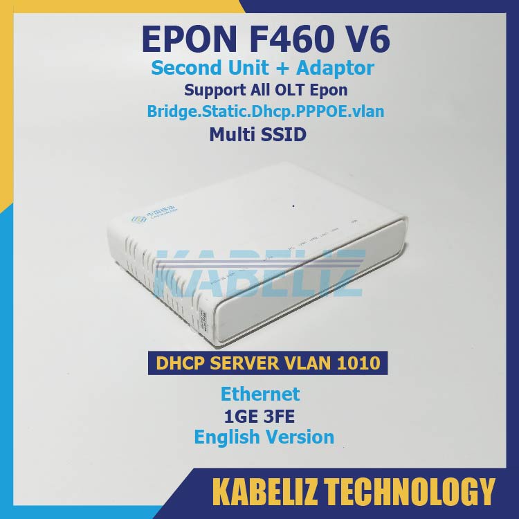 ONU EPON V6 ONT WIFI  MODEM WIFI MURAH SECOND GIGABYTE SUPPORT ALL OLT EPON HIOSO HSGQ SUPPORT BRIDGE ONU EPON ZTE F460 V6 ROUTER ZTE