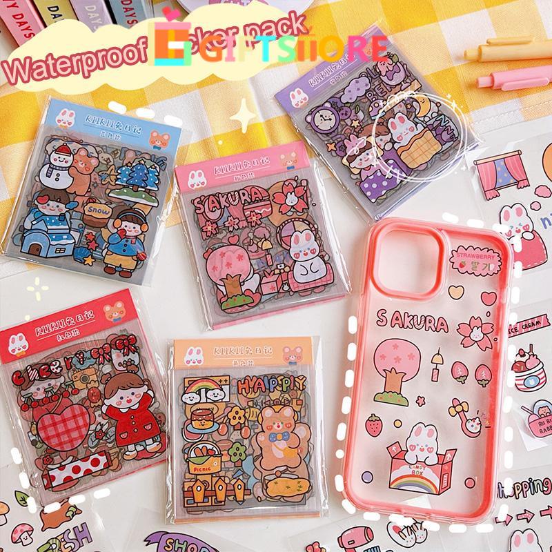 

COD✨ 20 Lembar Sticker Set Diary Book Aesthetic Sticker Decal Sticker Tumblr Botol Hp Laptop Sticker 2D Plastik Lucu Sticker DIY Kekinian-Gi