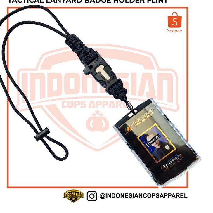 

パ Tactical Lanyard Badge Holder-Tempat Kartu Multifungsi (Lanyard Paracord) Big Sale