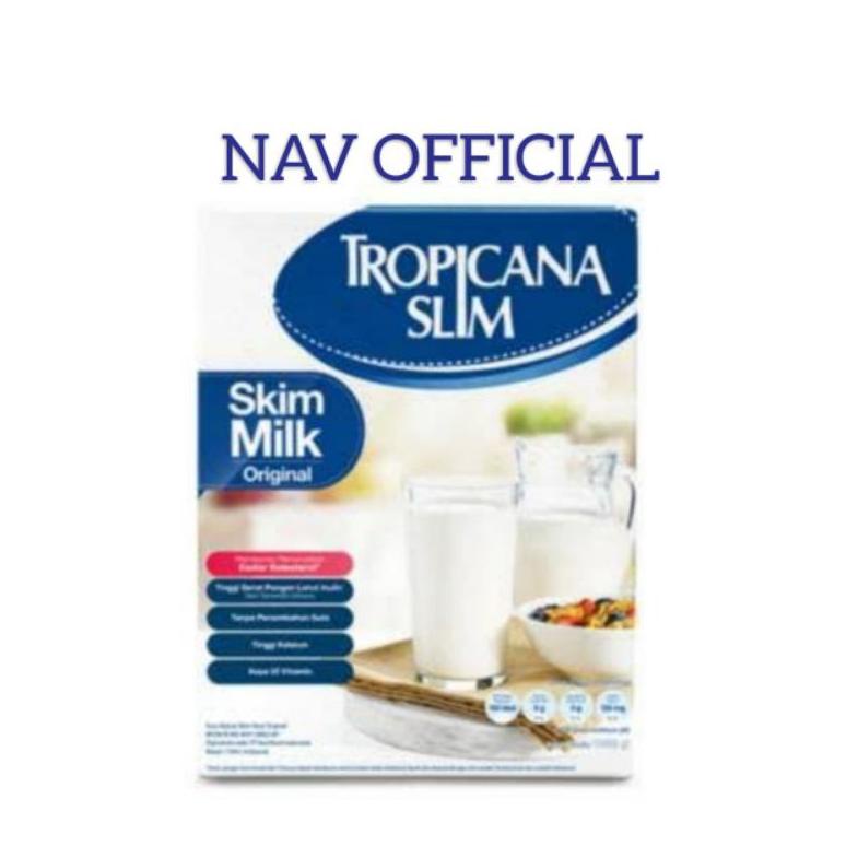 

[C99] TROPICANA SLIM Non Fat Skim Milk Plain (Susu NFDM Original) 1Kg/1000gr 68