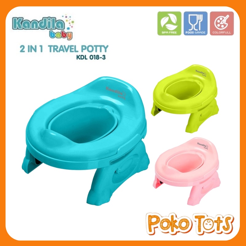 Kandila Baby Travel Potty 2in1 Training Potty Toilet Seat KDL018-3 Dudukan Toilet Bayi Kandila WHS