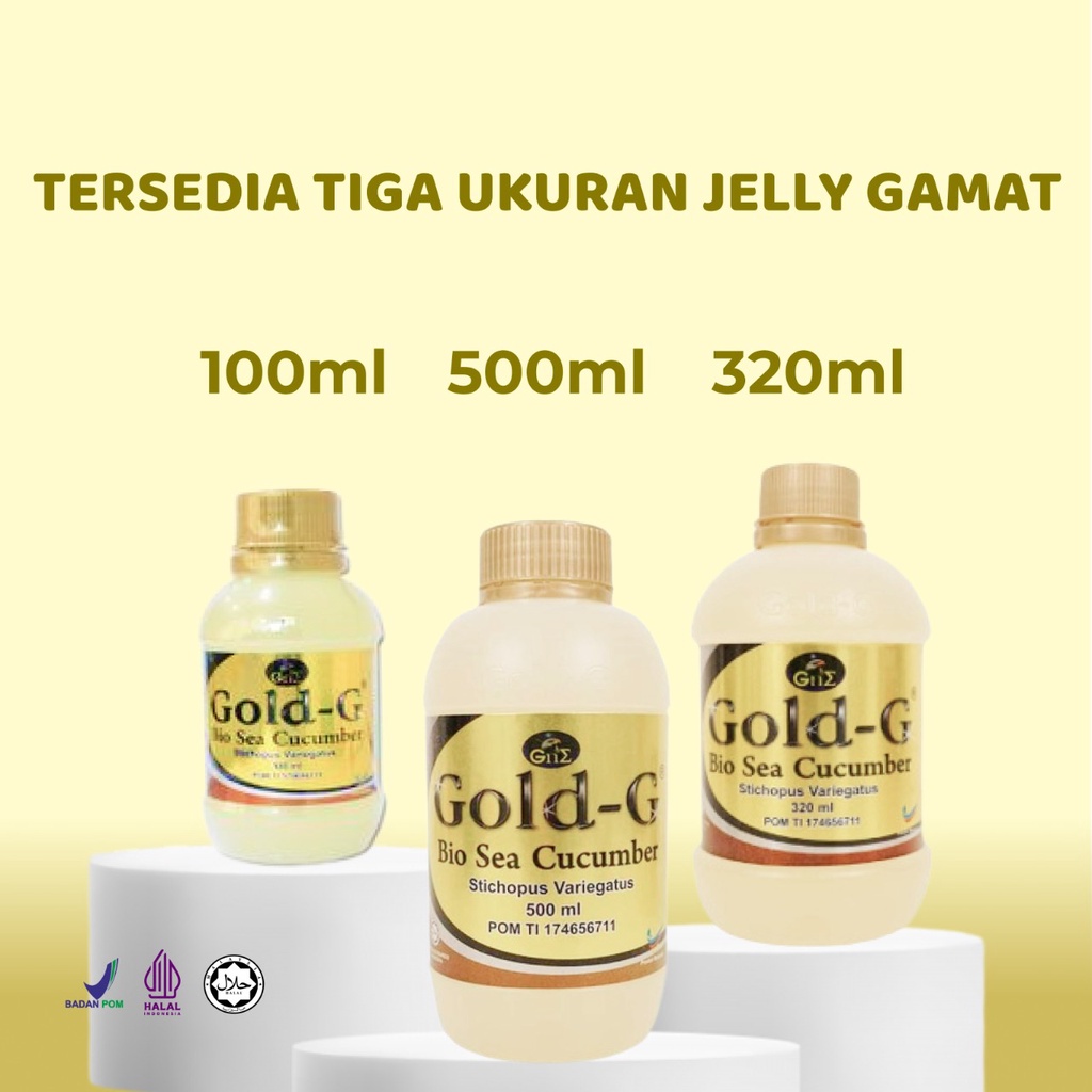 Jelly Gamat Emas Gold G Bio Sea Cucumber Original