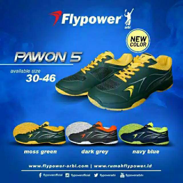 Sepatu Badminton Flypower Pawon 5 Kalasan 03 3 Original