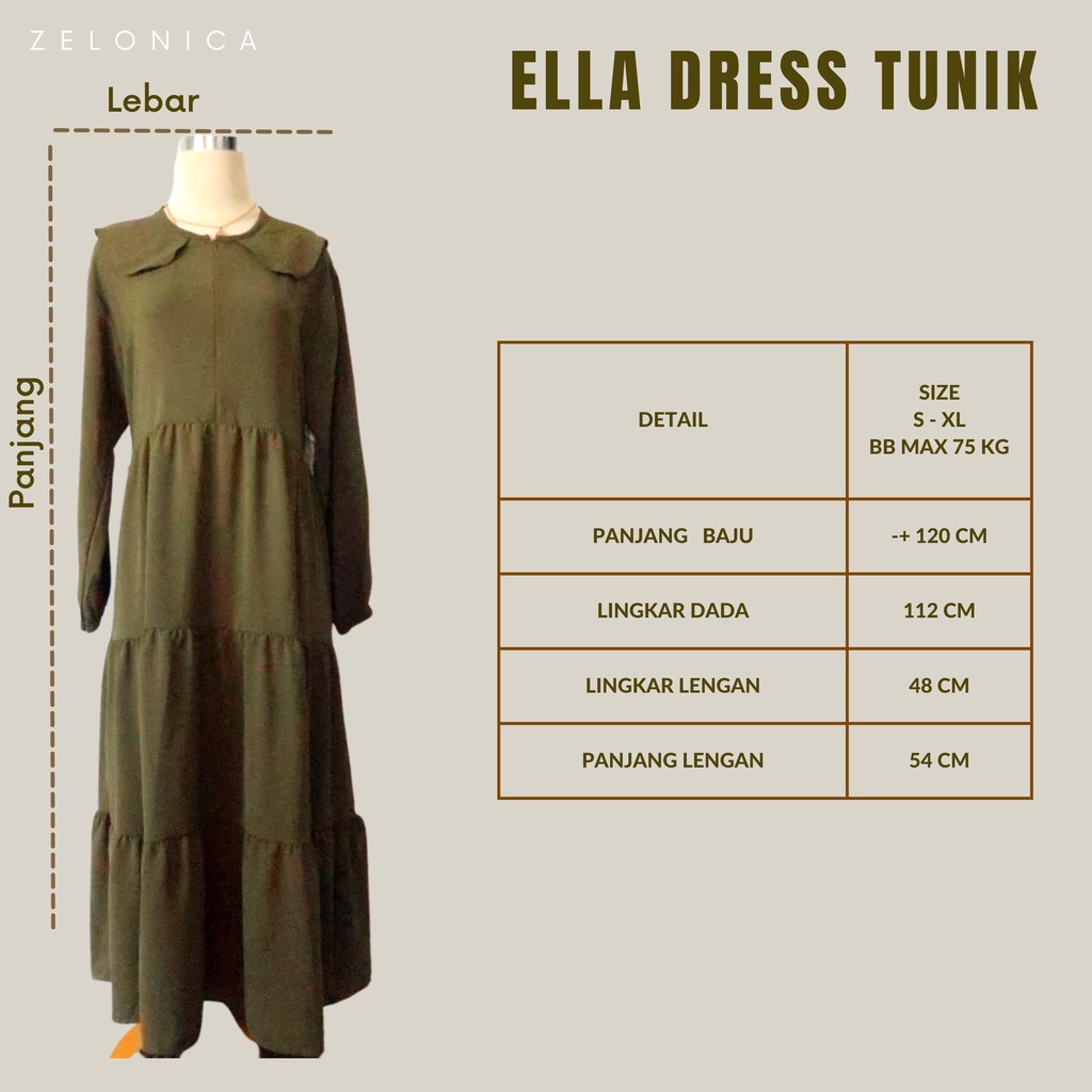 ELLA Dress Tunik Thezelonica