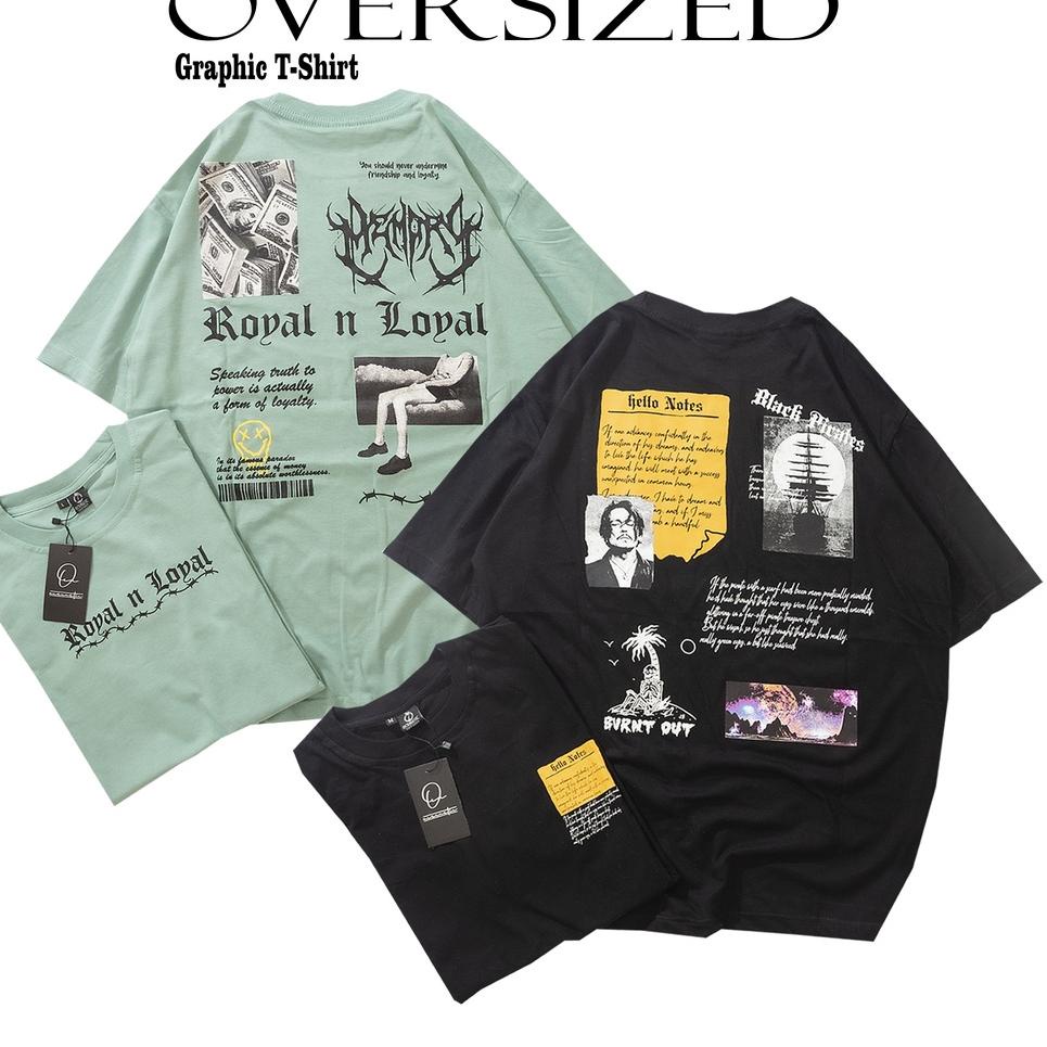 [PBD.26Ja23ᴺ] Baju Kaos Oversize Lengan Pendek Pria Wanita - Distro Atasan Pakaian Streetwear