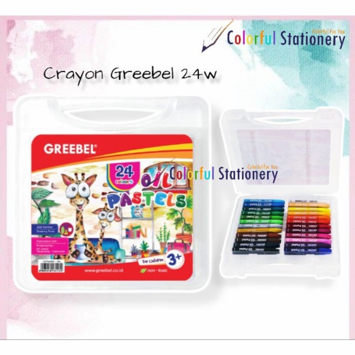 

Pastel Crayon / Kerayon Greebel Oil Pastel 24 Warna