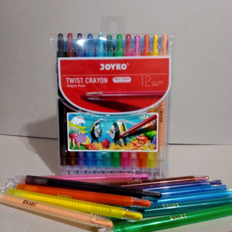 

Krayon Twist Oil Pastel Joyko 12 warna