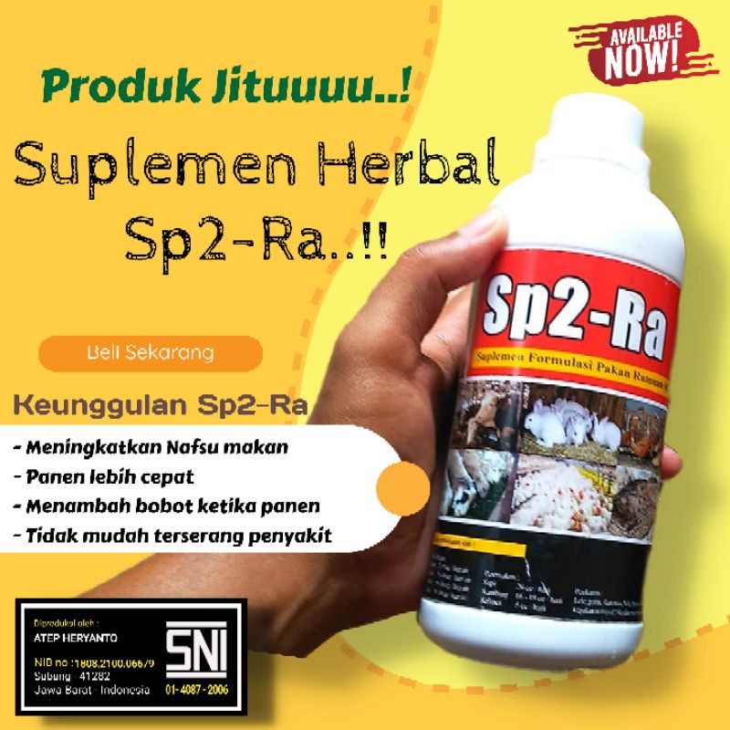 Suplemen Sp2-Ra Untuk LeLe, Ayam, Sapi, Kambing Dan Hewan Lain nya