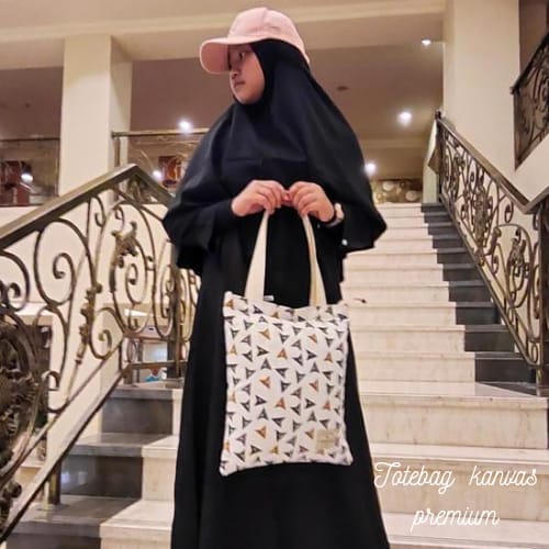 TOTE BAG WANITA TOTEBAG KANVAS PakaI RESLETING TT  012