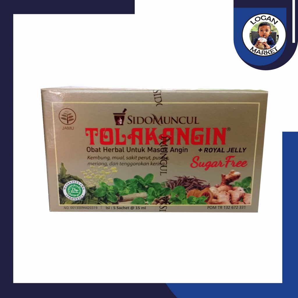 Sidomuncul Tolak Angin Bebas Gula Sugar Free Isi 5 Sachet Sido Muncul