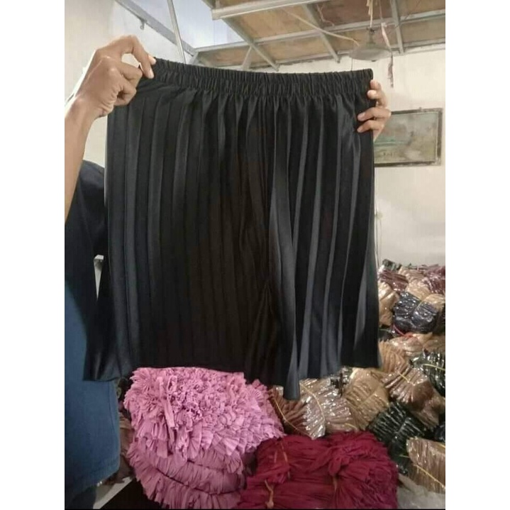 CELANA PENDEK SANTAI WANITA//HOTPANT PLISKET JUMBO POLOS MAX BB 70KG