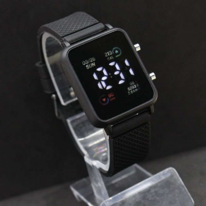 NEW JAM TANGAN WANITA CEWEK LED DIGITAL WATCH ELECTRO TALI SILICONE RUBBER TOP QUALITY JSS 3498