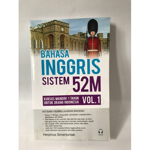 BUKU BAHASA INGGRIS SISTEM 52 M VOL 1 2 &amp; 3 KURSUS MANDIRI 1 TAHUN [ORIGINAL]