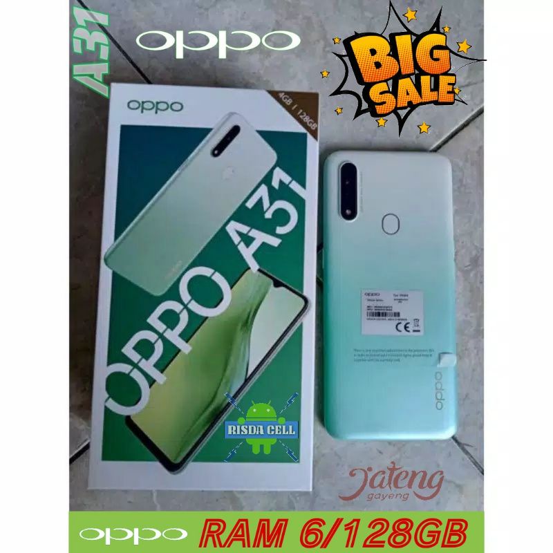 OPPO A31 RAM 6/128GB 4G LTE _(HP SECOND)