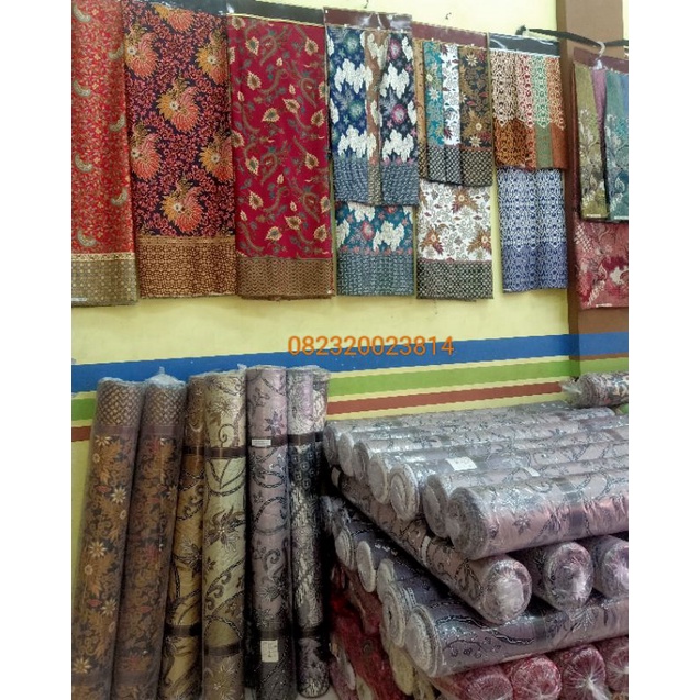 New kain batik semi sutra per 1/2 meter/harga murah