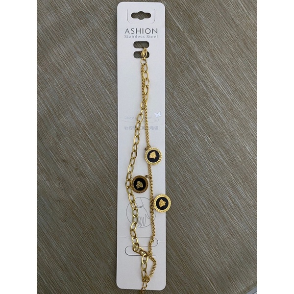 Gelang stainless steel gold aesthetic