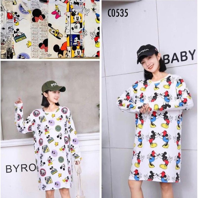 tunik kaos mickey import/tunik kaos import