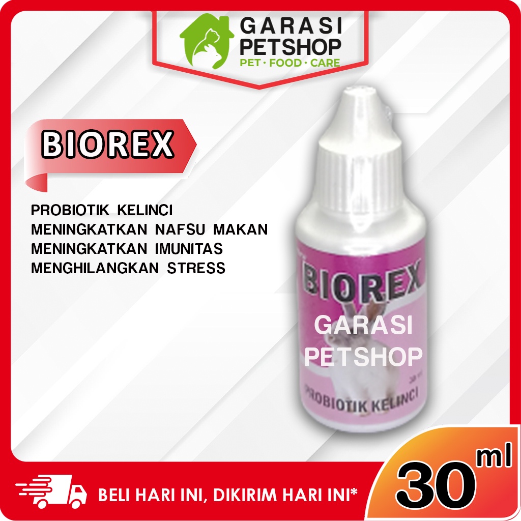 VITAMIN PROBIOTIK KELINCI BIOREX 30 ML VITAMIN KELINCI PENAMBAH NAFSU MAKAN