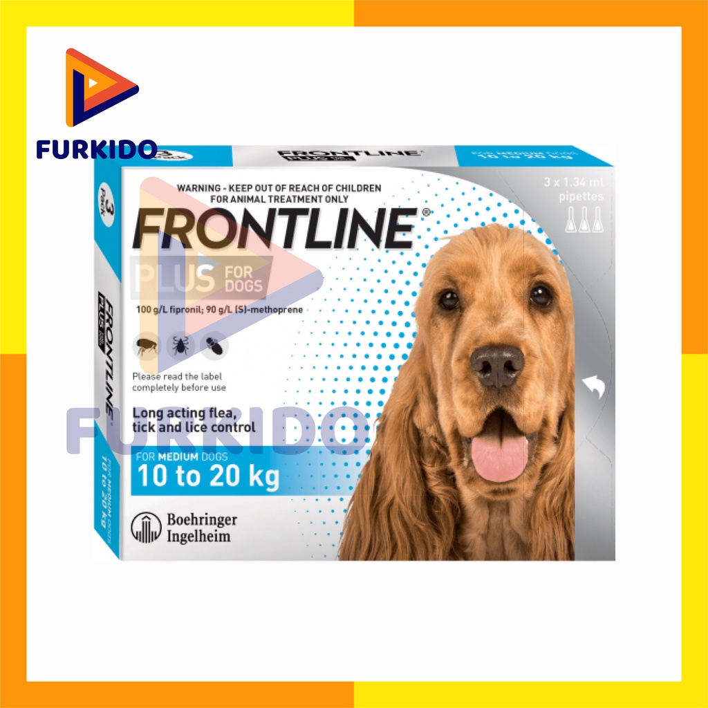 Frontline Plus Obat kutu Anjing 10-20 Kg / M