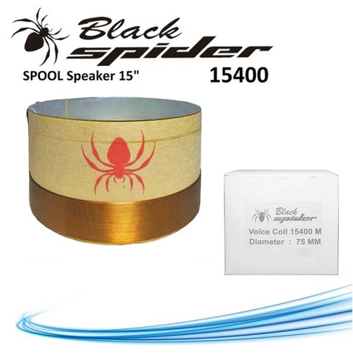 Spool Voice Coil 15400M 15" Spoel Spul Speaker 15 inch Black Spider 15400 M 75mm Diameter 3inch