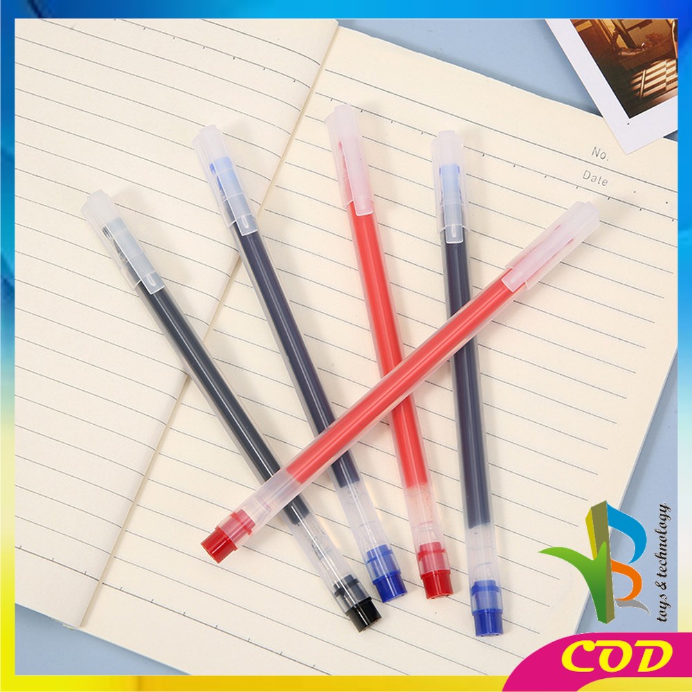 RB-A46 Pena Gel Alat Tulis Pulpen 0.5mm Motif Polos Simple / Pena Perlengkapan Sekolah Ballpoint / Pulpen Cair Kantor Sekolah Import