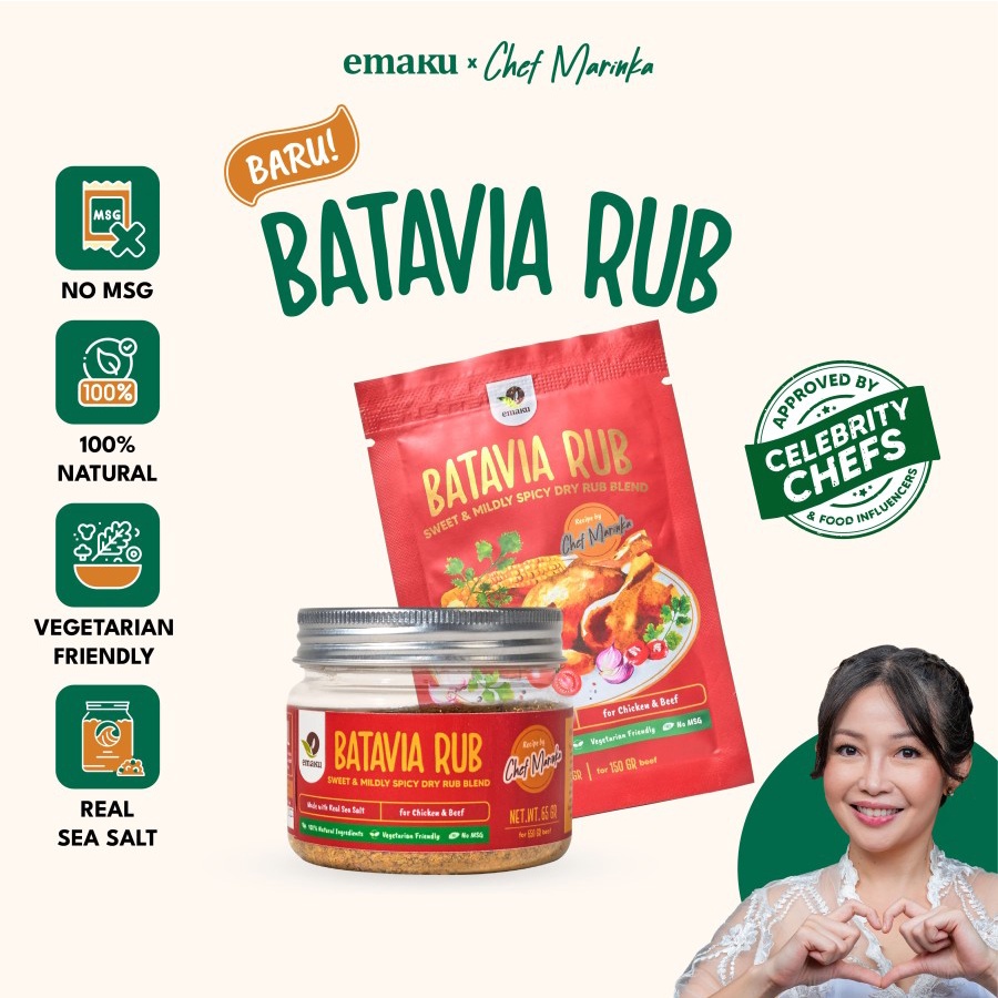 Emaku BATAVIA DRY RUB / Bumbu Marinasi Rempah Sapi Ayam / Bumbu Masak