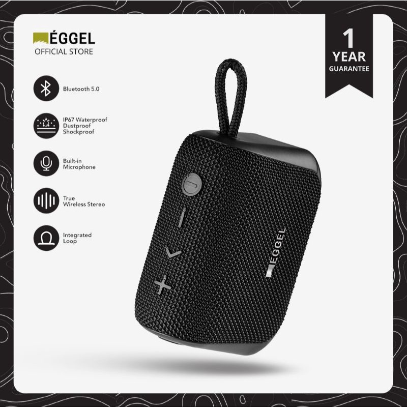 SPEAKER BLUETOOTH ORIGINAL/ EGGEL FIT 3 WATERPROOF PORTABLE/ BLUETOOTH