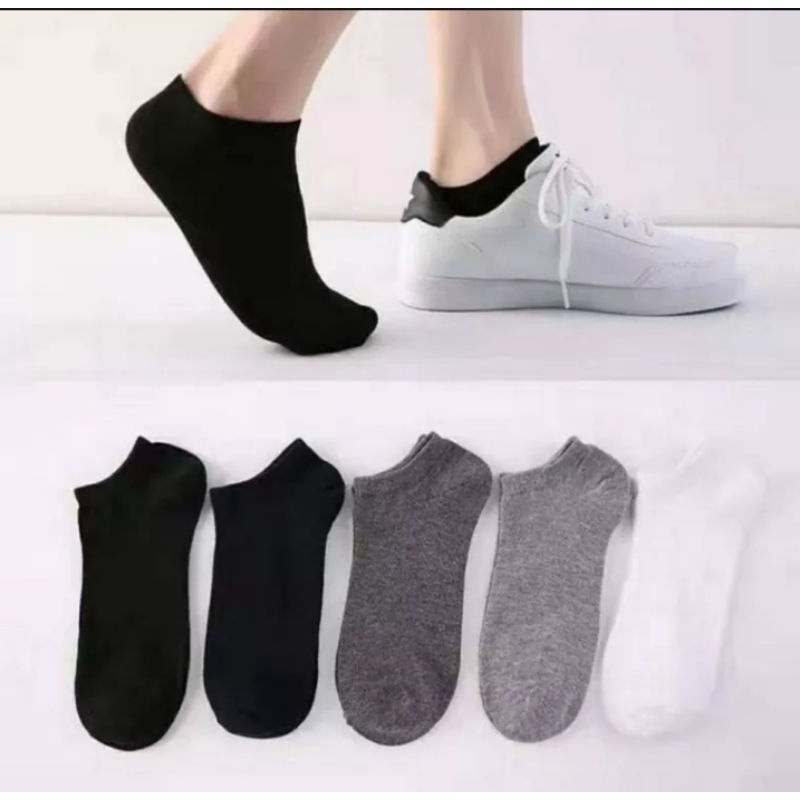 Kaos Kaki pendek Polos Nilon Premium Khusus Hitam