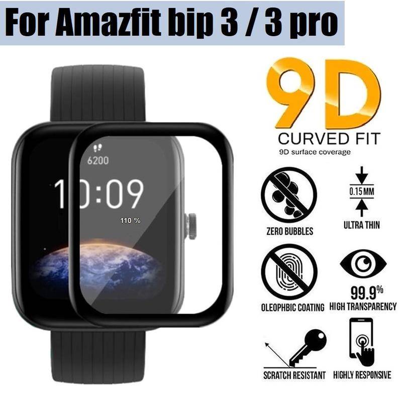 Untuk Huami Amazfit Band5 6 7 Lite 1S Smartwatch Pelindung Layar HD Bening Lembut Kaca Film Untuk Huami Amazfit Bip U Pro Pop Pro Pelindung Film Aksesoris