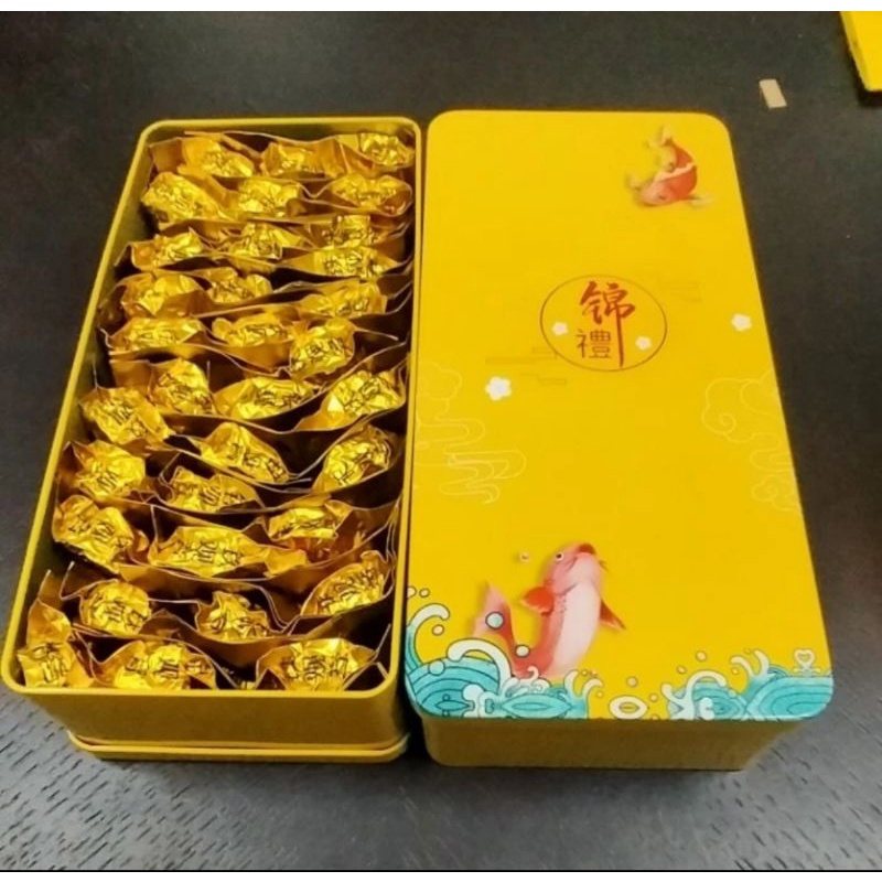 Chines Tea Premium Teh Cina Tie Guan Yin  Tea Gift Box Kemasan Kaleng 250gr  33s
