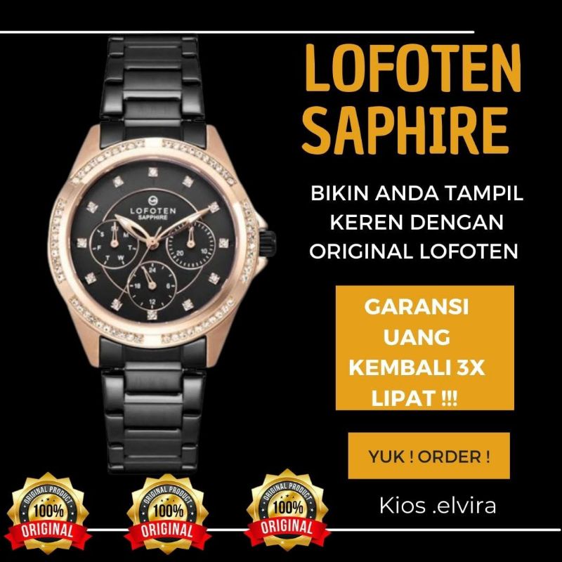 ORIGINAL LOFOTEN JAM TANGAN WATCH LOFOTEN WANITA CEWEK SAPPHIRE SAPHIRE ORIGINAL 100% TERBARU