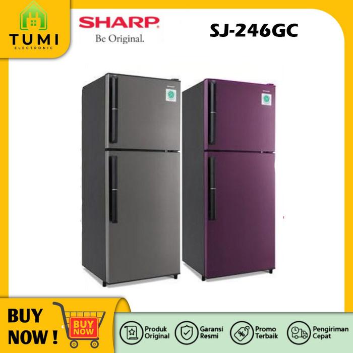 SHARP KULKAS 2 PINTU SJ-246GC-SR/SD SERIES
