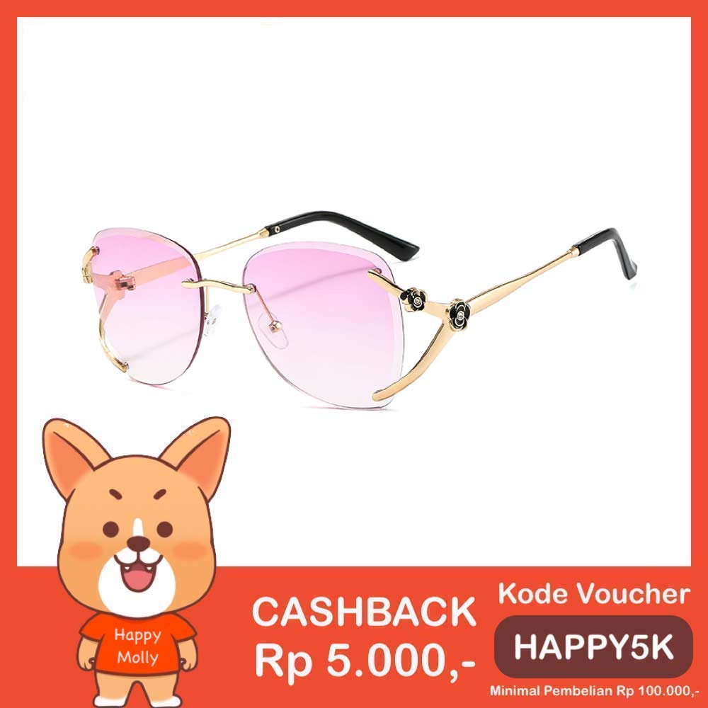 Kacamata UV400 [ Ungu ] Anti Radiasi - Sunglasses Wanita Korea - HM8152