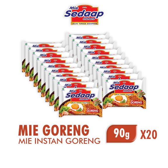 

Sedaap Mie Instan Goreng 90 gr x 20 pcs