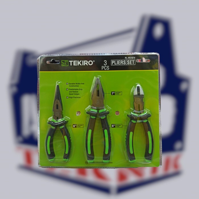 Tekiro paket tang 3pcs kombinasi lancip potong asli tekiro