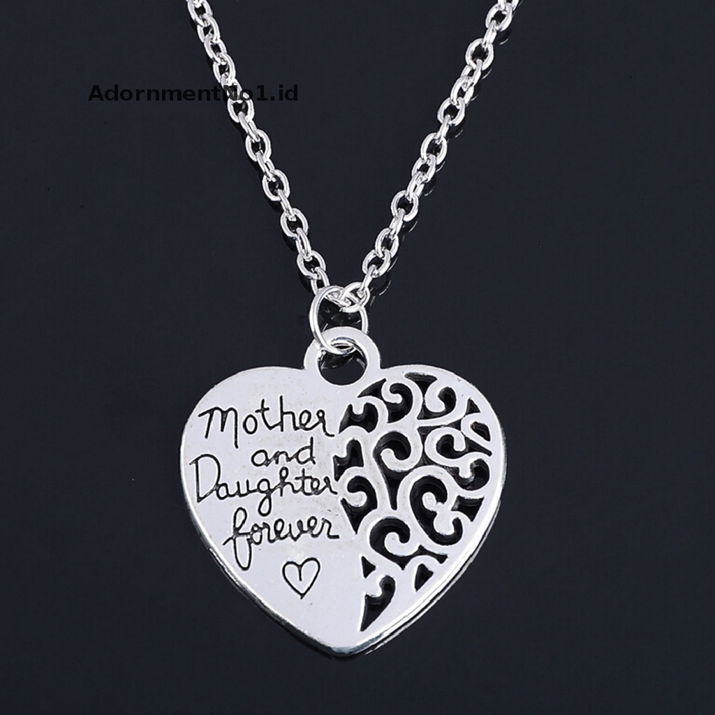 [AdornmentNo1] Kalung Fashion Wanita Ibu Dan Anak Perempuan Forever Love Pendant Fashion Jewelry [ID]