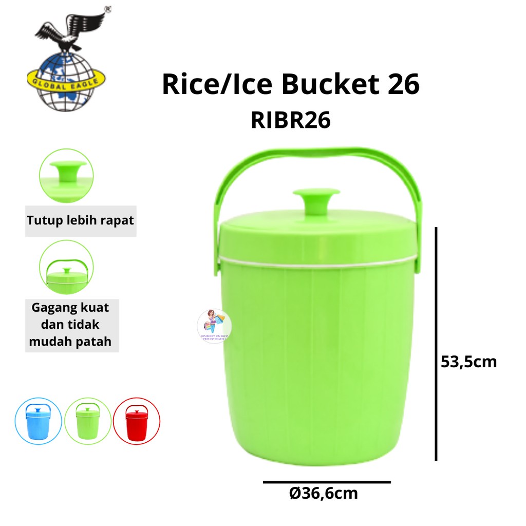 Rice Ice Bucket Termos Nasi Es 26 RIBR26 Global Eagle