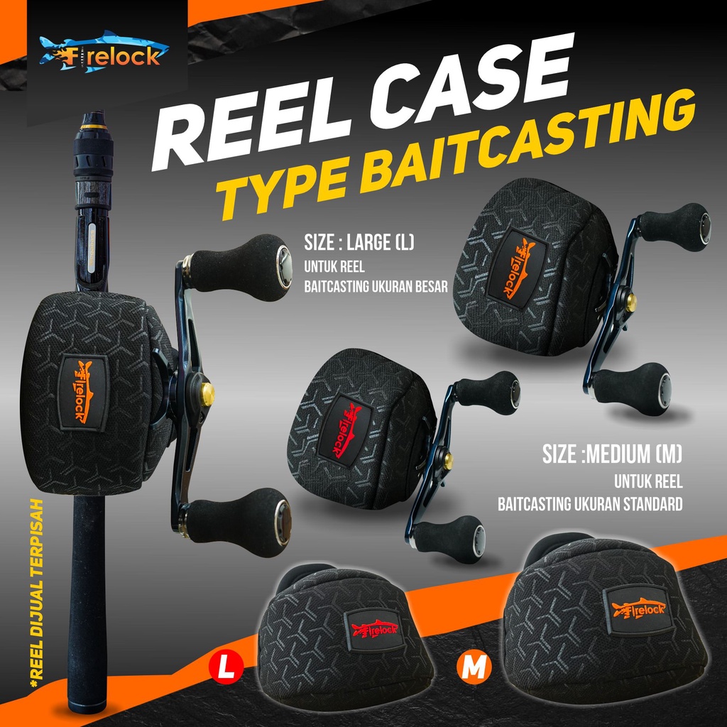 FIRELOCK POUCH SPINNING OVERHEAD BAITCASTING CASE | SARUNG REEL | TEMPAT REEL