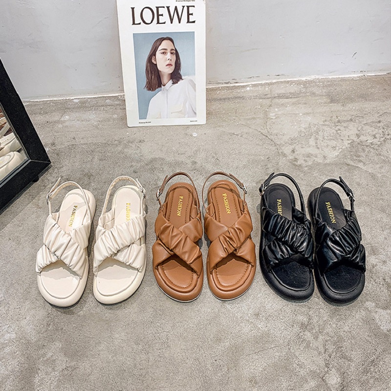 [COD] 1075 Sandal Import Wanita KXS Tali Belakang