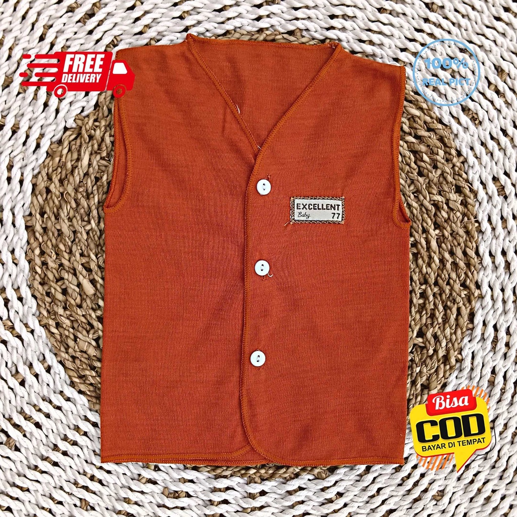 Baju Bayi Tangan Kutung Size 0 - 3 Bulan SNI EXCELLENT 77 - EARTH SERIES COLOR