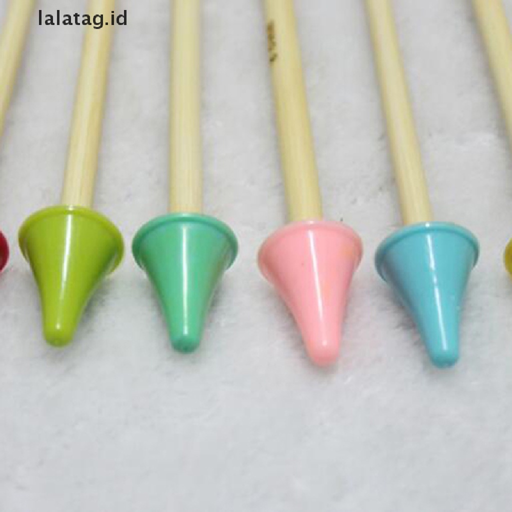 [lalatag] 16pcs Pelindung Rajut 2ukuran knitg needles point Untuk knitg craft tools  [ID] Baju Kaos Distro Pria Wanita Lengan Panjang [ID]